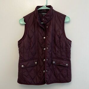 Quilted Deep Purple Eddie Bauer Vest